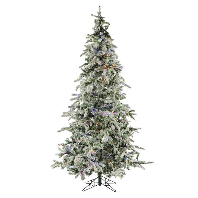 SNOW PVC CHRISTMAS TREE WITH LED LIGHT